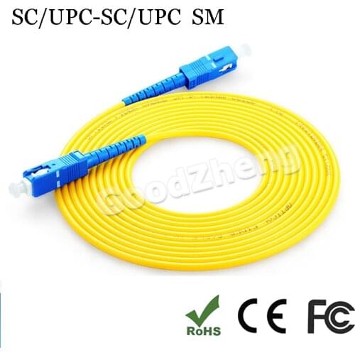 SC to SC Single Mode fiber cable fiber patch cord SC jumper cable SC patch, SM, simplex,9/125, 3\5\10\15---100 Meters