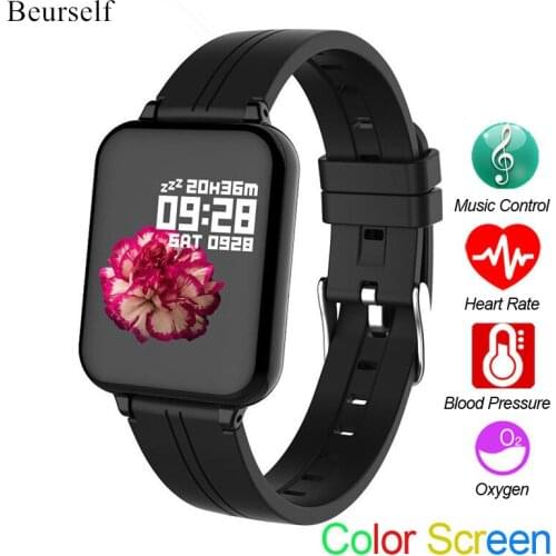 Smart Watch B57 Waterproof Bluetooth Blood Pressure Android IOS Smart Bracelet Heart Rate Call Message Sport Wristband for phone