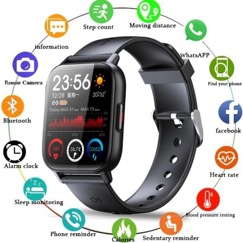LIGE 2021 New Smart Watch Women Men Full Touch Fitness Tracker Blood Pressure Waterproof Smart Clock Men Smart Watch For XiaoMi