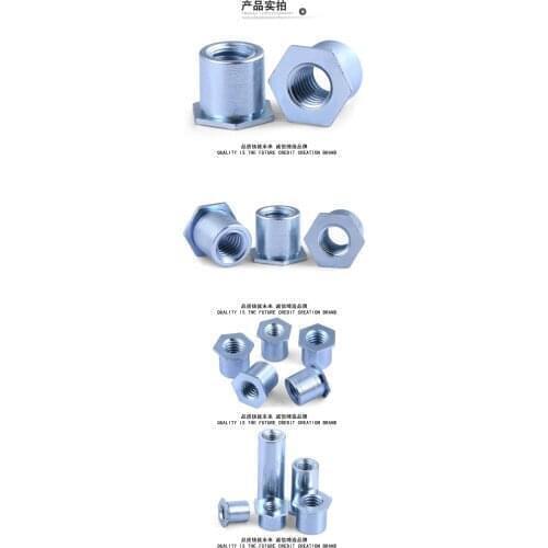 SOA-M4-3/4/6/8/10/12/14/16/18/20/22/25 Thru-Hole Threaded Self-Clinching Standoffs,Aluminum6063,It Can Be Anodized