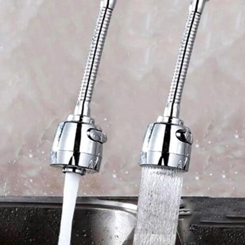 Stainless Steel 360 Rotate Diffuser Swivel Sink Faucet Nozzle Filter Cold Hot Mixer Water Bubbler for Single Hole Water Tap