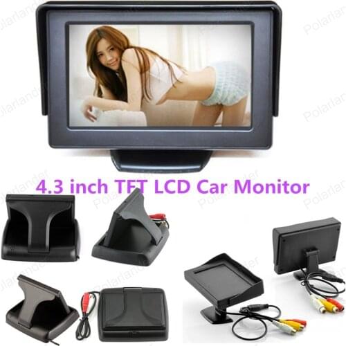 High quality 4.3 inch LCD Screen Parking Sensor Foldable Video Car Monitor free shipping
