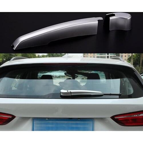 YAQUICKA Auto Car Rear Back Windscreen Wiper Cover Trim Decoration Sticker Fit For BMW X1 2016 Mouldings Styling New ABS