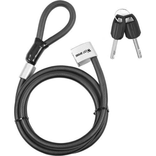 Bike Cable Lock Long High Strength Thicken Texture Anti Theft Spiral Steel Universal Bicycle Lock for Outdoor Bike Cable Lock