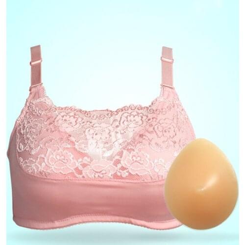 H4705 Women Special Bra Non-steel Ring Comfortable Bras False Breast Artificial Boobs After Breast Cancer Surgery Mastectomy Bra