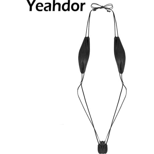 Womens Solid Colors Sexy Monokini Mini Bikini Swimwear Swimsuit Bathing Suit G-String Thong Slingshot Triangle Suit Bodysuit