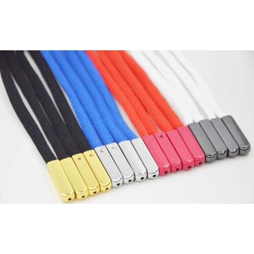 DIY Gold Aglet Metal Aglets on shoelaces tips for Off West White OW Shoe Sneaker Replaced Chrome Silver laces heads 20 pcs/set