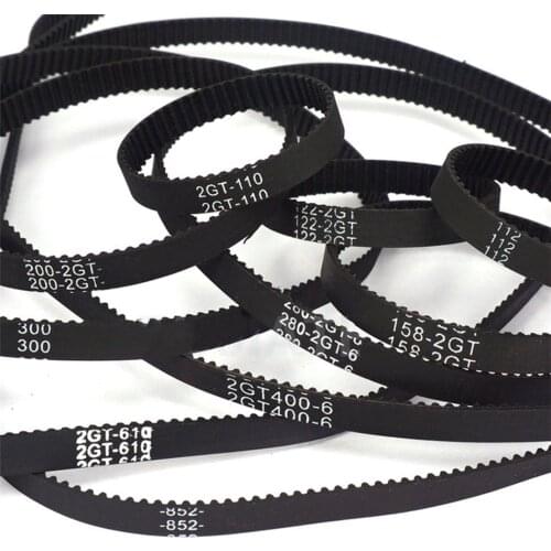 1Pcs 2GT-860 To 2GT-1524 3D Printer Parts Closed Loop Rubber Timing Belt GT2 Width 6mm 10mm Synchronous Belts Part