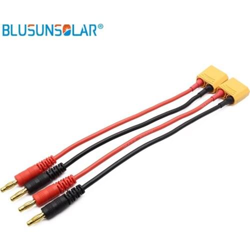 10sets high quality XT90 to 4.0mm Banana Connector with 14 AWG , Lipo Battery Connect Cable for RC Power Supply