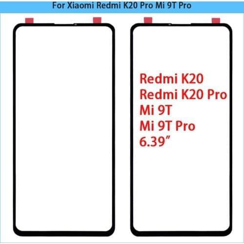 10Pcs For Xiaomi Redmi K20 Pro 6.39" Touch Screen Outer Glass Panel For Xiaomi Mi 9T Pro LCD Front Glass Screen Cover Replace