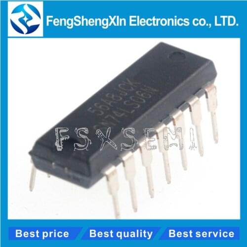 10pcs/lot SN74LS06N 74LS06N 74LS06 DIP-14 HEX INVERTER BUFFERS IC