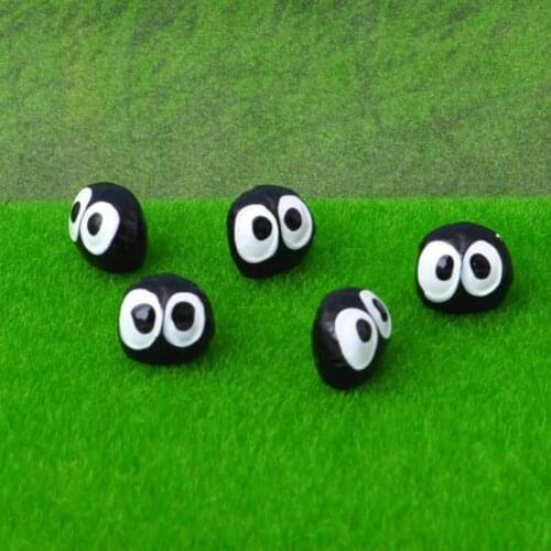 10 Pcs/set Mini Dust Ball Elves Singular Resin Briquettes Toy Miniature Fairy Garden Moss Micro Landscape Ornaments Figure Toys