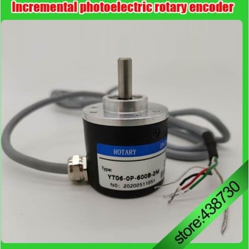 100/200/360/400/600/1000P/R Encoder DC 5V-24V Encoder 100P 200P 360P 600P 1000P Incremental Rotary AB 2 Phases 6mm Shaft Suit