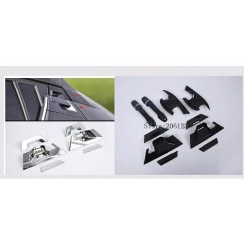 2016 2017 2018 carbon fiber ABS car front and rear outside door shake handshandle cover car accessories for Toyota C-HR CHR C HR