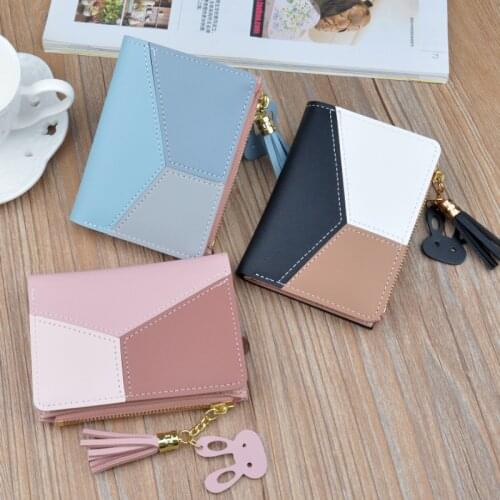 2021 Wallet Short Women Wallets Leather Purse For Women Coins Pocket Card Holder Money Bags Clip Ladies Purse Small Women Wallet