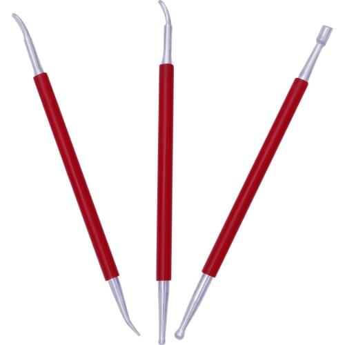 3pcs/lot DIY Leather Edge Stamping Handmade Leather Carving Tool Embossing Carving Blade Press Tool