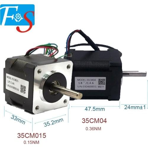 3D printer New Leadshine 35CM015/35CM04 2 phase NEMA14 stepper motor 0.4Nm/0.15nm+DM422C motor Driver