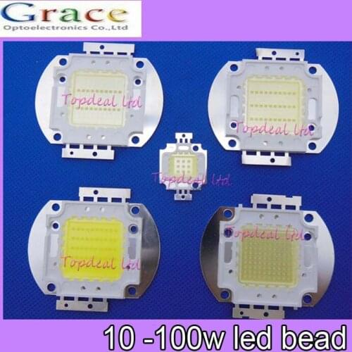 5PCS/lot 10W 20W 30W 50W 100W white 30000-35000k LED Emitter DIY Lamps