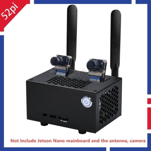 52Pi NVIDIA Jetson Nano Metal Case / Enclosure with Provide Switch Button for NVIDIA Jetson Nano Developer Kit B01