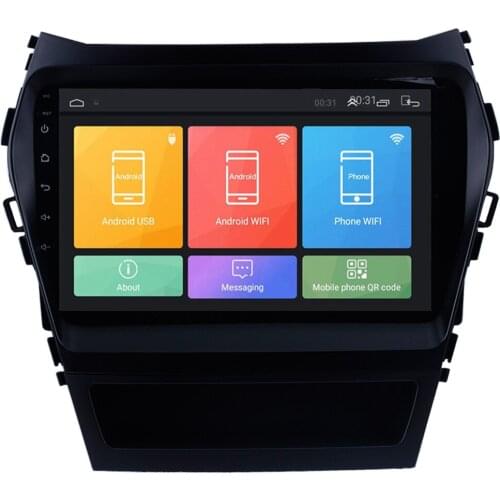 RoverOne Car GPS Navigation For Hyundai IX45 Santa Fe Santafe 2013+ Android 10 Radio Stereo Audio Player + Reverse Camera