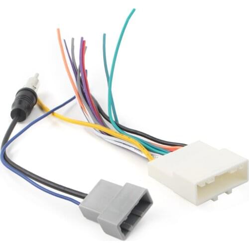 Car Radio Stereo Wiring Harness + Antenna Adapter Combo for Nissan Models 2007 2008 2009 2010 2011 2012 2013 2014