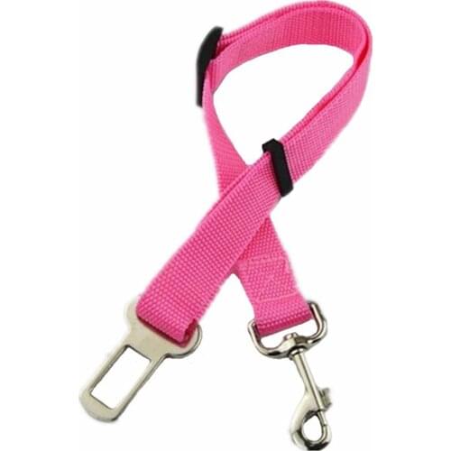 Pet Dog Cat Car Seat Belt For Accessories Goods Animals Adjustable Harness Lead Leash Small Medium Travel Clip French Bulldog