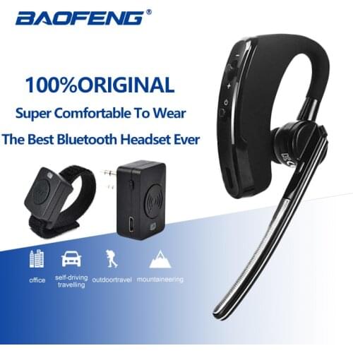 Wireless Walkie Talkie Bluetooth Headset Earpiece For Motorola Kenwood Headphone Baofeng UV-5R BF-888S Dmr Earphone Accessories