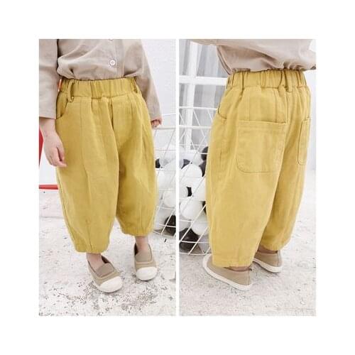 Childrens Casual Pants 2019 Spring Summer New Baby Clothes Kids Boys Casual Harem Pants Toddler Girls Solid Trousers 1-6 Years