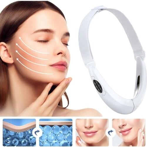 EMS Lifting Device LED Photon Therapy Face Slimming Vibration Massager Double Chin V Line Lift Belt Cellulite Jaw Device