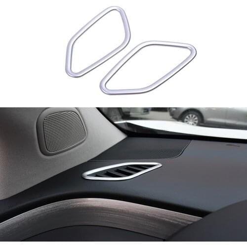 Car Dashboard Air Conditioning Outlet Cover Trim for Nissan Murano 2015-2021 Air Outlet Refit Bright Frame Interior Accessories