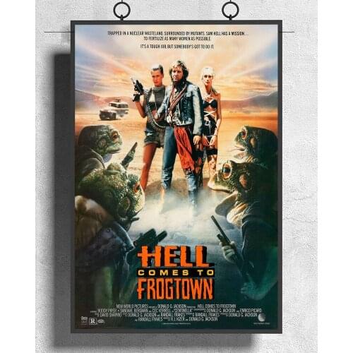 L079 HELL COMES TO FROGTOWN Movie Sci-Fi Rowdy Roddy Piper Silk Fabric Poster Art Decor Indoor Painting Gift