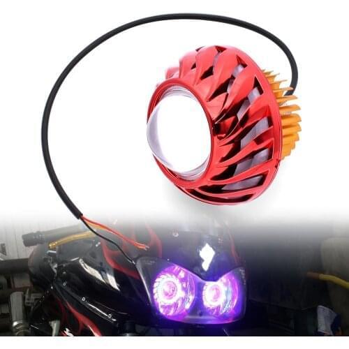 Motorcycle Headlight Bulbs Hi Lo Strobe beam Double Halo Angel Devil Eye For bmw f800gs s1000r rsv4 yamaha nmax 155 300 xmax530