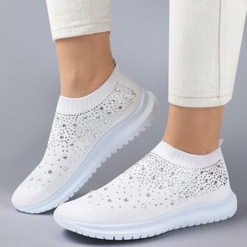 Lightweight And Breathable Casual Vulcanized Shoes Flying Woven Sports Shoes Women 2021 Summer New Style