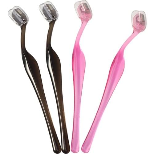 LEKGAVD 2Pc Women Facial Razor Eyebrow Trimmer Eye Brow Shaping Blades Brow Shaver Knife Face Hair Remover Cosmetic Makeup Tools