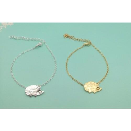 30PCS Cute Hedgehog Bracelet for Women Simple Cartoon Animal Porcupine Hedgepig Bracelets for Lady Gifts