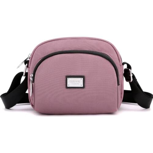 Fashion Small Multi-Layer Zipper Pocket Shoulder Bags for Women New 2021 High Quality Nylon Bag Female Casual Crossbody Handbag