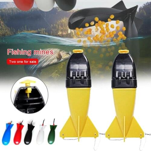 Pack Of 2 Fishing Bait Bomb Carp Spod Bomb Bait Rocket Floats Fishing Feeder Drop Shipping