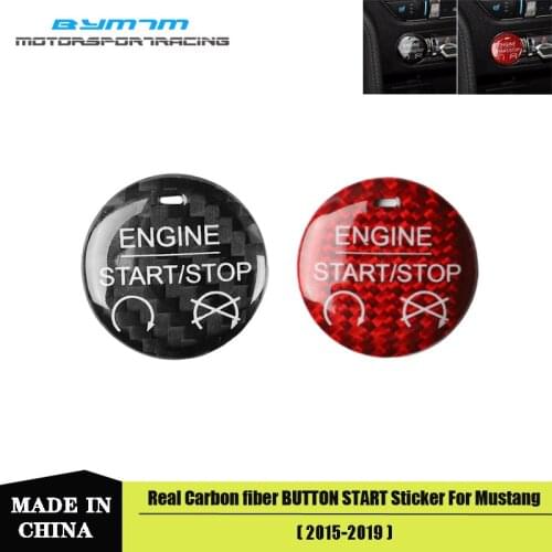 Real Carbon fiber Sticker Automotive interior trim For Mustang 2015-2019