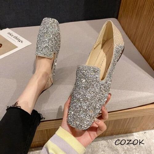 New Womens Shoes Bling 2021 Casual Fashion Shoes for Women Crystal Luxury Women Shoes
