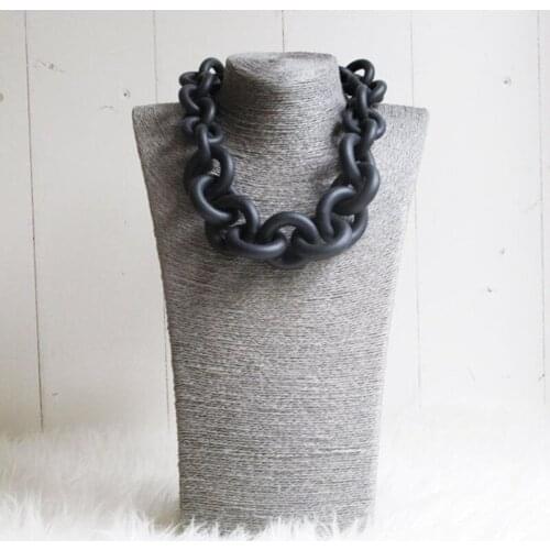 YD&YDBZ New Style Leather Rope Cross Short Necklace Punk Style Soft Rubber Statement Necklaces Night Party Festival Decoration