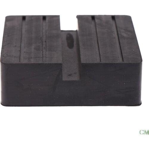 Car Lift Jack Stand Rubber Pads Square Universal Slotted Frame Rail Jack Guard