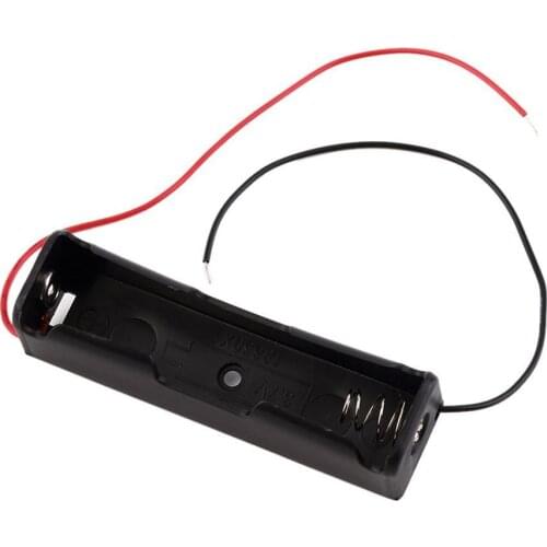 Durable One 18650 Battery Holder 1 Section With Line 18650 Battery Box 18650 Lithium Battery Box Single Section 3.7V