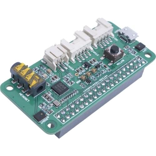ReSpeaker 2-Mics Pi HAT Dual-microphone Expansion Board for Raspberry Pi Based on WM8960 Support GPIO and I2C