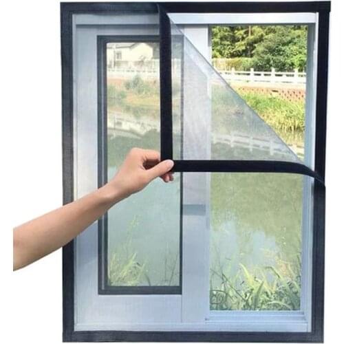Inset Window Screen Mesh Air Tulle Adjustable Summer Invisible Anti-Mosquito net Fiberglass Removable Washable Customize Screen