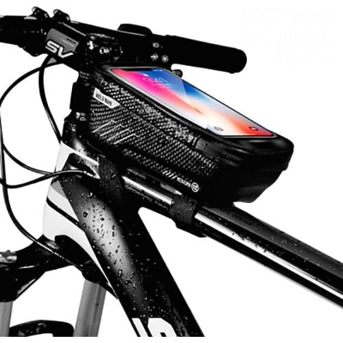 Bicycle Bag Waterproof Front Bike Cycling Bag 6.2 inch Mobile Phone Bicycle Top Tube Handlebar Bags Mountain Cycling Accessories