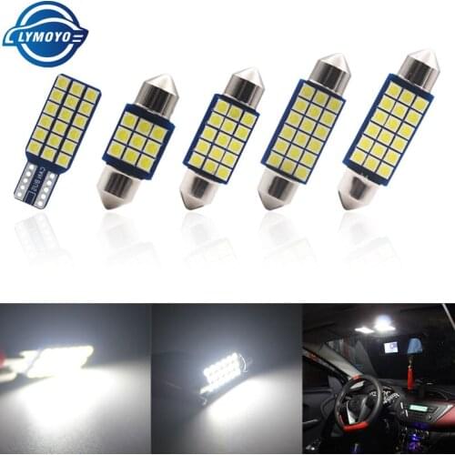 1PCS Car LED T10 W5W c5w 31mm 36mm 39mm 41mm 3030 Chip 18SMD LED Dome Light Auto Interior Light Reading Lamp Festoon Bulb 12V