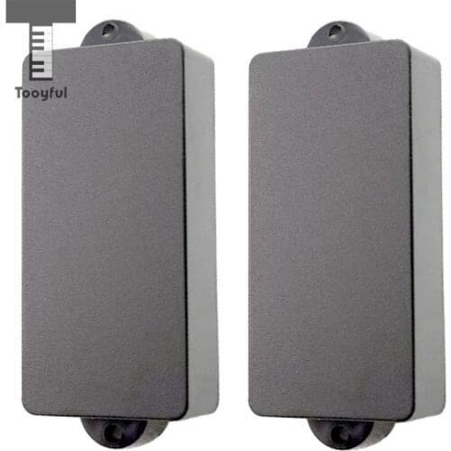 Tooyful 2Pcs Electric Bass Parts Sealed Pickup Cover No Hole for 4-String PB Bass Parts