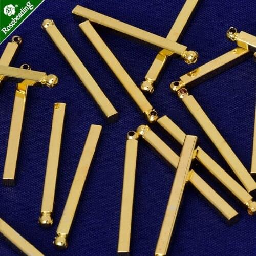 44x4mm cube Length Extension Article sticks for necklace Extended Chains Bulk for Jewelry Making,name necklace,Sold 20pcs/lot