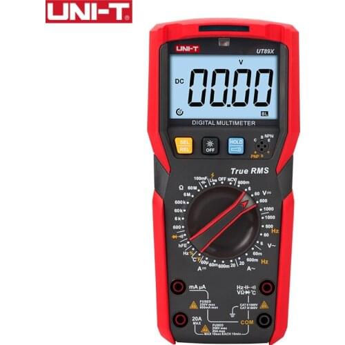 UNI-T UT89X Digital Multimeter True RMS AC DC 1000V 20A Voltage Current NCV Temperature Capacitance Frequency Resistance Tester