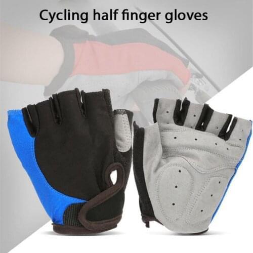 BIKE Shockproof GEL Pad Cycling Gloves Half Finger Sport Gloves Men Women Summer Bicycle Gym Fitness Gloves MTB Bike Gloves